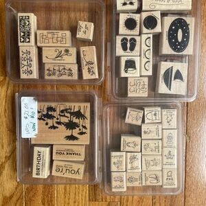 Stampin' Up! 4 Rubber Stamp Sets